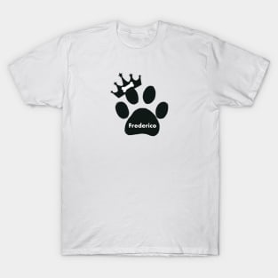 Frederico name made of hand drawn paw prins T-Shirt